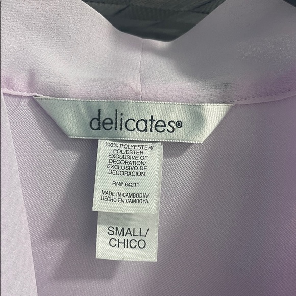 Delicates Light Purple Satin Robe 100%polyester - Picture 2 of 4